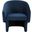 Susie Barrel Back Accent Chair In Navy