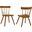 Sutter Wood Dining Side Chair Set of 2 In Walnut