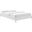Sutton Full Performance Velvet Bed Frame In White