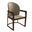 Svelta Elegant Wooden Dining Chair In Dark Taupe