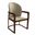 Svelta Elegant Wooden Dining Chair In Taupe