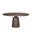 Swanson 60 Inch Wood Round Pedestal Dining Table In Dark Brown