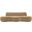 Swerve 101 Inch Velvet Upholstered Sofa In Beige