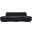 Swerve 101 Inch Velvet Upholstered Sofa In Black