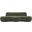 Swerve 101 Inch Velvet Upholstered Sofa In Green