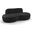 Swerve 77 Inch Velvet Upholstered Loveseat In Black