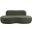 Swerve 77 Inch Velvet Upholstered Loveseat In Green