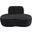 Swerve Velvet Upholstered Chair In Black