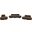 Swerve Velvet Upholstered Living Room Set In Brown