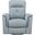 Bristow Swivel Glider Reclining Chair In Blue