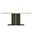 Sylva 71 Inch Dining Table with Sintered Stone Top In Black and White