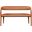 Sylvester Vegan Leather Bench In Cognac