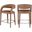 Sylvester Vegan Leather Stool In Brown
