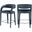 Sylvester Vegan Leather Stool In Navy