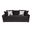 Sylvie Sofa with 4 Accent Pillows In Dark Gray