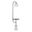 Symbol 66 Inch Metal Floor Lamp with Side Table In Black and White