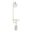 Symbol Floor Lamp with Side Table In White