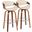Symphony 30 Inch Fixed Height Barstool Set of 2 In Chrome
