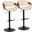 Symphony Adjustable Barstool Set of 2 In Cream