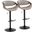 Symphony Adjustable Barstool Set of 2 In Light Gray