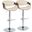 Symphony Adjustable Barstool Set of 2 In Chrome