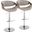 Symphony Adjustable Barstool Set of 2 In Grey