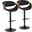 Symphony Adjustable Barstool Set of 2 In Walnut