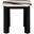 T06 End Table In Black and White