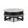 T42 Coffee Table with 3 Stools In Dark Grey and Black