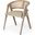 Tabitha I Blonde Wooden Frame 100% Polyester Seat Dining Chair