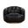 Tadeo Swivel Armchair In Rustic Oak and Vintage Black Night
