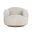 Tadeo Swivel Armchair In Warm Brown and Dove Cream