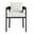 Tahoe Outdoor Patio Aluminum Dining Chair In Gray and White
