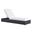 Tahoe Outdoor Patio Powder Coated Aluminum Chaise Lounge Chair In Gray and White