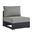 Tahoe Outdoor Patio Powder Coated Aluminum Modular Armless Chair In Gray
