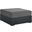 Tahoe Outdoor Patio Powder Coated Aluminum Ottoman In Gray and Charcoal