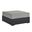 Tahoe Outdoor Patio Powder Coated Aluminum Ottoman In Gray