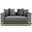 Talia Loveseat In Dark Gray