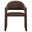 Talia Performance Velvet Dining Armchair In Chocolate Brown