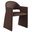 Talia Performance Velvet Dining Armchair In Chocolate Brown