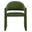 Talia Performance Velvet Dining Armchair In Moss Green