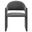 Talia Upholstered Fabric Dining Armchair In Charcoal
