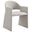 Talia Upholstered Fabric Dining Armchair In Linen