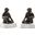 Tamarin Bookends Set of 2 In Bronze