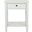 Tami Shady White End Table with Storage Drawer