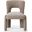 Tamlyn Performance Fabric Dining Chair In Light Brown