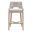 Tapestry Outdoor Barstool In Taupe White and Washed Ever Teak