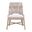 Tapestry Outdoor Dining Chair In Taupe White and Washed Ever Teak - Set of 2