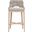 Woven Tapestry Barstool In Taupe and Natural Gray