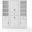 Tara 3-Piece Kitchen Storage Pantry Set In Distressed White